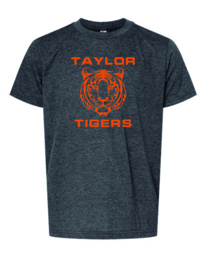 Youth T-Shirt, Full Chest Taylor Tigers Logo